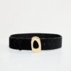 WIDE OVAL BUCKLE BELT | BLACK001 -GOOD AMERICAN STORE 1.241017 BELTSTILLS52154