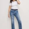 GOOD AMERICAN ALWAYS FITS GOOD PETITE STRAIGHT JEANS | INDIGO316 -GOOD AMERICAN STORE 1.241210 17 GLAFP478T I316 GPS P 0179