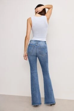 GOOD AMERICAN ALWAYS FITS GOOD LEGS FLARE JEANS | INDIGO316 25 GOOD AMERICAN ALWAYS FITS GOOD LEGS FLARE JEANS | INDIGO316 -GOOD AMERICAN STORE 12.241125 34 GLFAFDTH478T I316 GLF A 0091