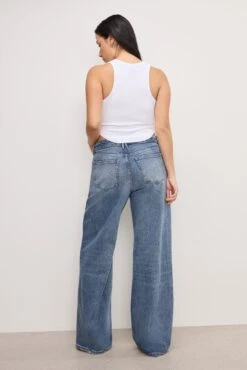 GOOD AMERICAN GOOD EASE RELAXED JEANS | INDIGO575 -GOOD AMERICAN STORE 12.241210 14 GRWL384 I575 GERJ B 1850