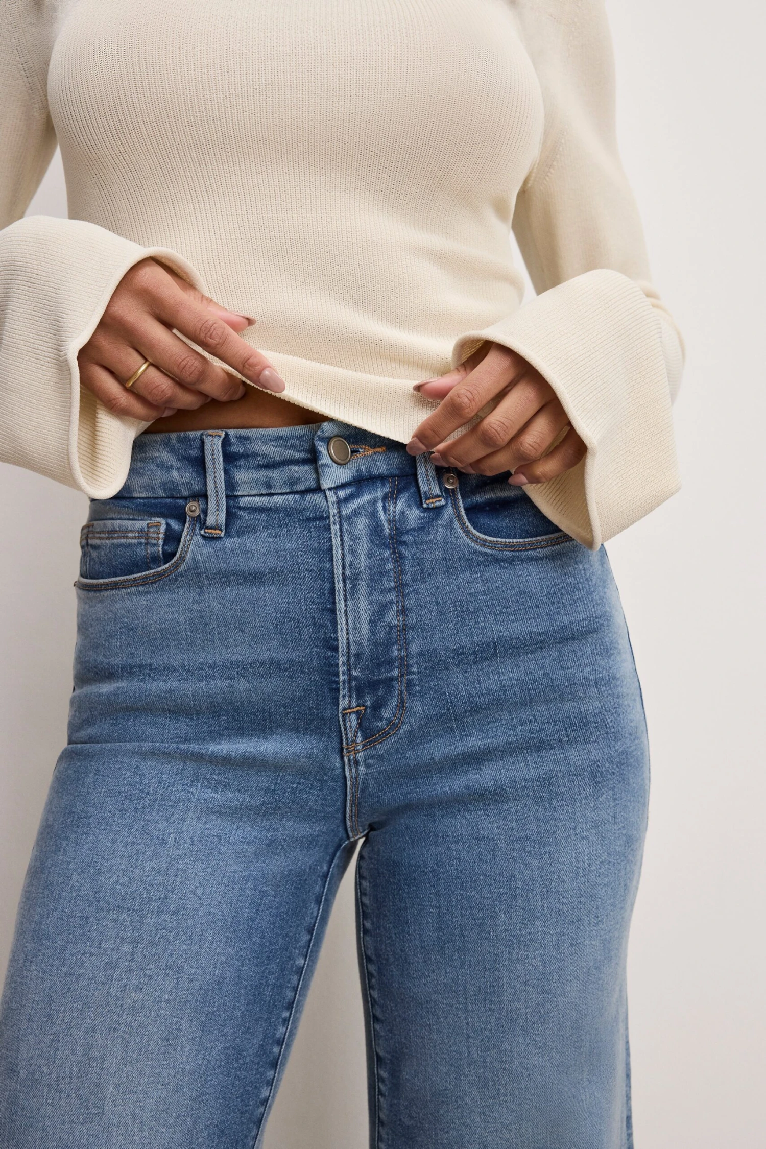 GOOD AMERICAN GOOD WAIST PALAZZO COMPRESSION JEANS | INDIGO837 5 GOOD AMERICAN GOOD WAIST PALAZZO COMPRESSION JEANS | INDIGO837 - Image 3