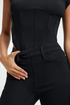 GOOD AMERICAN POWER STRETCH PULL-ON SKINNY JEANS | BLACK001 -GOOD AMERICAN STORE 220824 GLV478BT K001 H22 A 0051