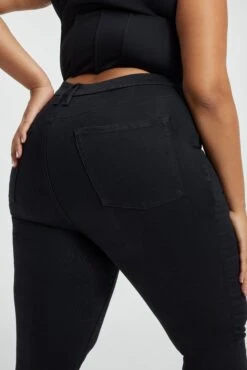 GOOD AMERICAN POWER STRETCH PULL-ON SKINNY JEANS | BLACK001 -GOOD AMERICAN STORE 220825 026 GLV478BT K001 H22 C 0068