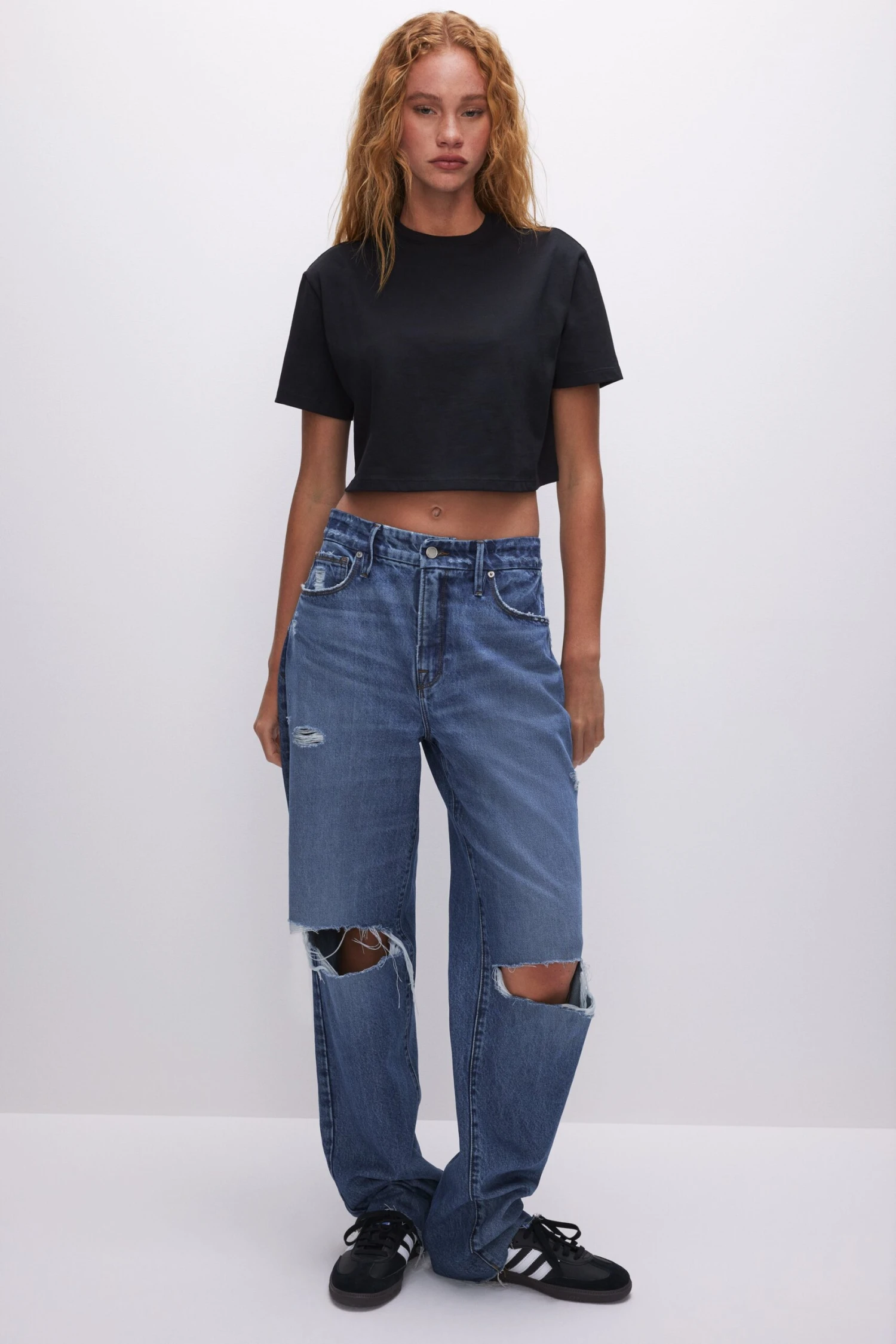 COTTON CROPPED TEE | BLACK001 9 COTTON CROPPED TEE | BLACK001 - Image 7