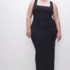 GOOD AMERICAN SCUBA MODERN TANK MAXI DRESS | BLACK001 1 GOOD AMERICAN SCUBA MODERN TANK MAXI DRESS | BLACK001 -GOOD AMERICAN STORE 230413 36 GDK0180 K001 SUM23 C 0008