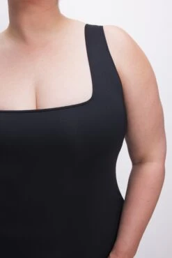 GOOD AMERICAN SCUBA MODERN TANK MAXI DRESS | BLACK001 -GOOD AMERICAN STORE 230413 36 GDK0180 K001 SUM23 C 0015