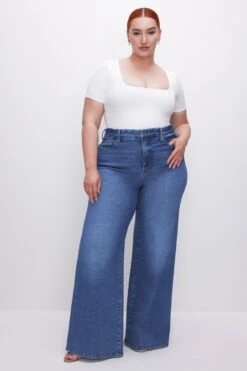 GOOD AMERICAN SCUBA SQUARE NECK BODYSUIT | WHITE001 -GOOD AMERICAN STORE 230428 51 GB0538 W001 SUM23 C 0005