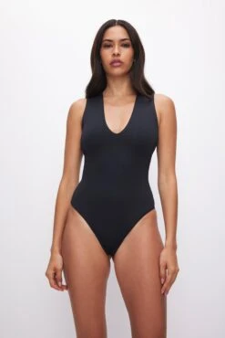 GOOD AMERICAN SCUBA DEEP V TANK BODYSUIT | BLACK001 -GOOD AMERICAN STORE 230608 11 GB0540 K001 FALL23 A 0028