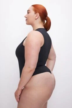 GOOD AMERICAN SCUBA DEEP V TANK BODYSUIT | BLACK001 -GOOD AMERICAN STORE 230614 03 GB0540 K001 FALL23 C 0060