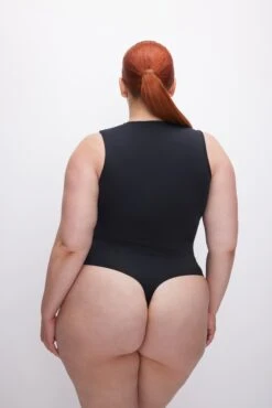 GOOD AMERICAN SCUBA DEEP V TANK BODYSUIT | BLACK001 -GOOD AMERICAN STORE 230614 03 GB0540 K001 FALL23 C 0072