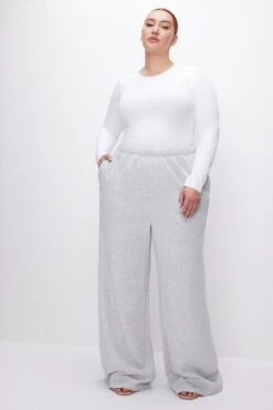 GOOD AMERICAN SCUBA CREWNECK BODYSUIT | WHITE001 -GOOD AMERICAN STORE 230614 09 GB0357 W001 FALL23 C 0014