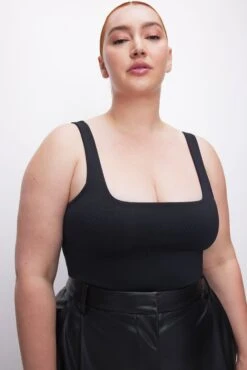 GOOD AMERICAN SCUBA MODERN TANK BODYSUIT | BLACK001 -GOOD AMERICAN STORE 230614 13 GB0375 K001 FALL23 C 0016