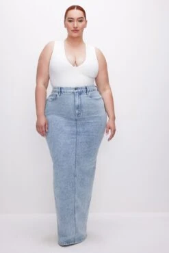 GOOD AMERICAN SCUBA DEEP V TANK BODYSUIT | WHITE001 -GOOD AMERICAN STORE 230621 48 GB0540 W001 FALL23 C 0002