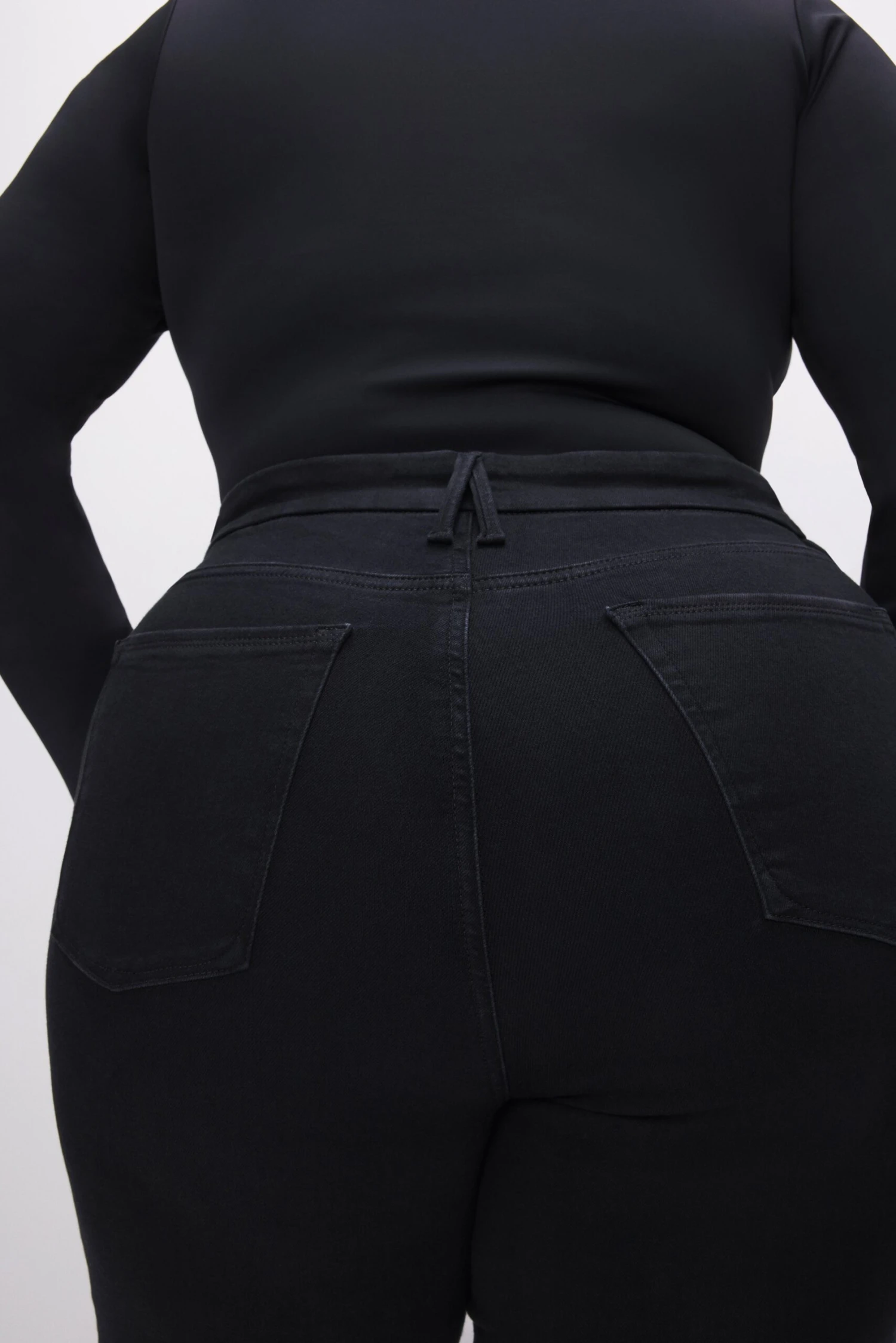 GOOD AMERICAN POWER STRETCH PULL-ON FLARE JEANS | BLACK001 13 GOOD AMERICAN POWER STRETCH PULL-ON FLARE JEANS | BLACK001 - Image 11