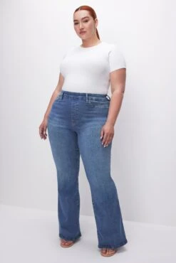 GOOD AMERICAN POWER STRETCH PULL-ON FLARE JEANS | INDIGO490 22 GOOD AMERICAN POWER STRETCH PULL-ON FLARE JEANS | INDIGO490 -GOOD AMERICAN STORE 230629 13 GLF478TE I490 FALL23 C 0033 3a1d9908 ac59 40f9 96d0 db2d80ed64ab