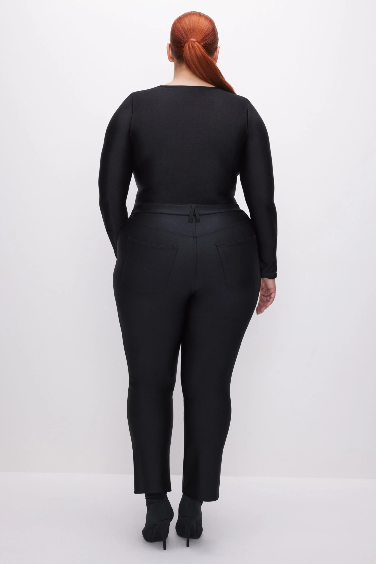 COMPRESSION SHINE STRAIGHT PANTS | BLACK001 11 COMPRESSION SHINE STRAIGHT PANTS | BLACK001 - Image 9