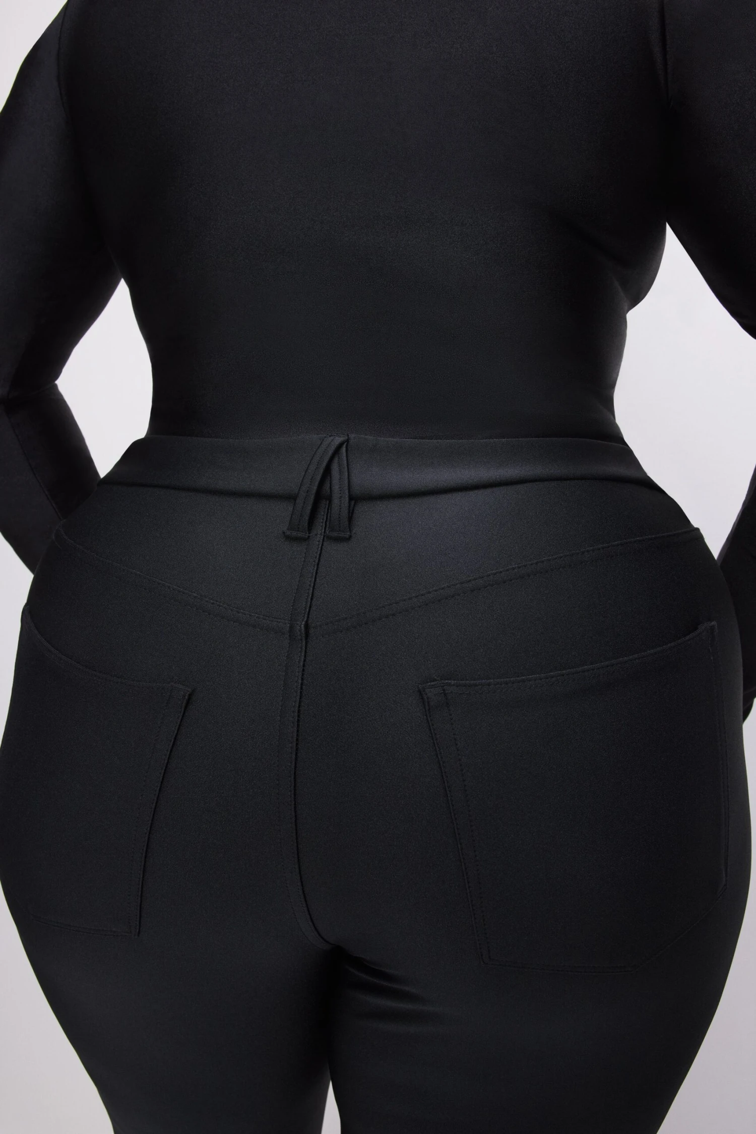 COMPRESSION SHINE STRAIGHT PANTS | BLACK001 12 COMPRESSION SHINE STRAIGHT PANTS | BLACK001 - Image 10