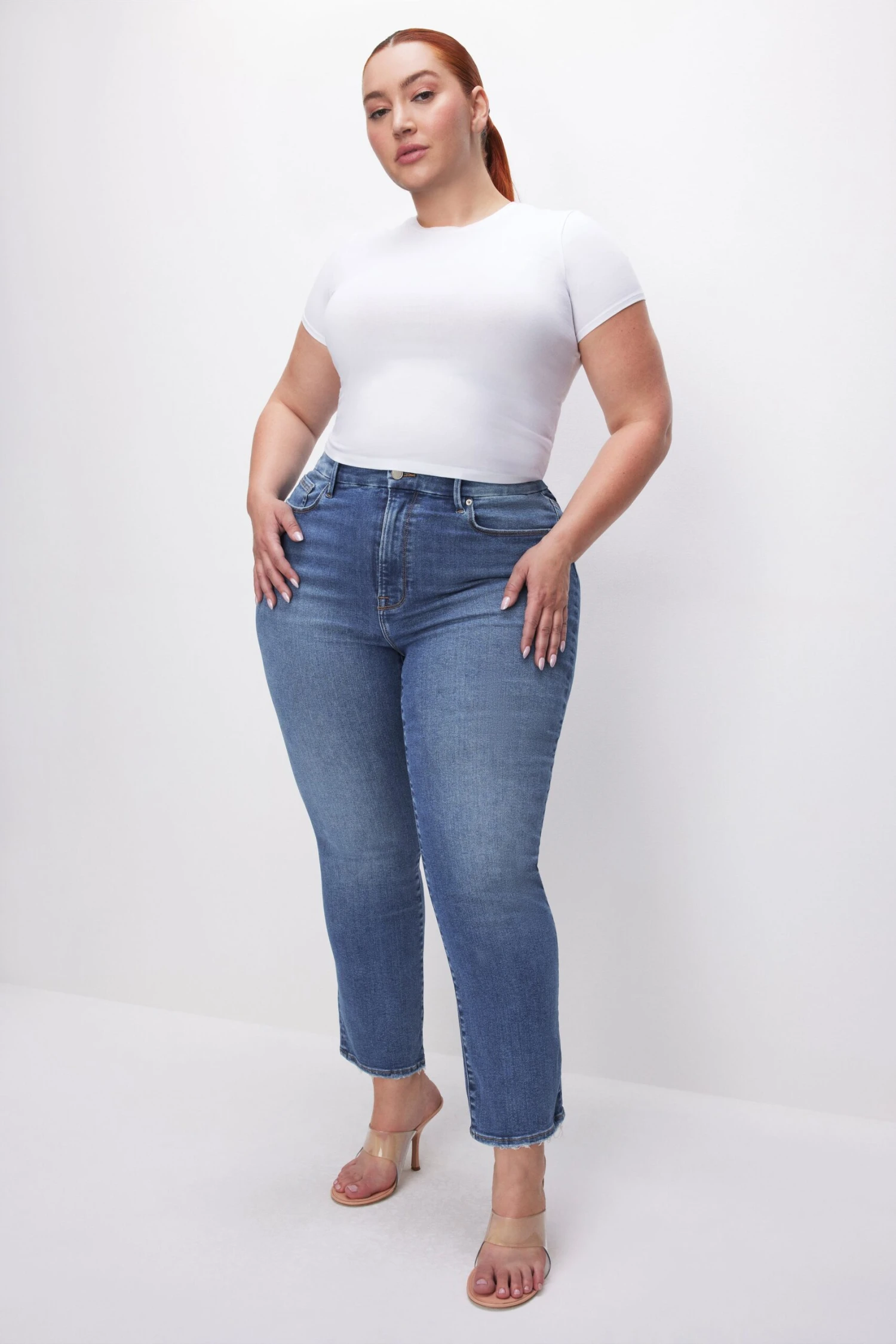 GOOD AMERICAN ALWAYS FITS GOOD LEGS STRAIGHT JEANS | INDIGO316 15 GOOD AMERICAN ALWAYS FITS GOOD LEGS STRAIGHT JEANS | INDIGO316 - Image 13