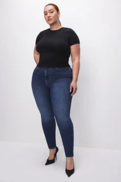 GOOD AMERICAN ALWAYS FITS GOOD LEGS SKINNY JEANS | INDIGO446