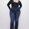 GOOD AMERICAN ALWAYS FITS GOOD CLASSIC BOOTCUT JEANS | INDIGO446 -GOOD AMERICAN STORE 230717 36 GCLBAF478T I446 FALL23 C 0012 810c9dc9 3582 40f5 8efd d2df5e43dc13