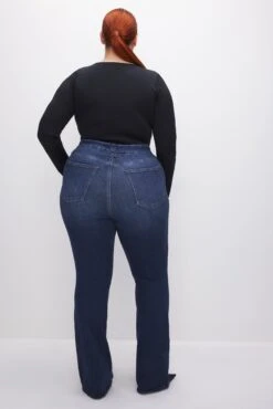 GOOD AMERICAN ALWAYS FITS GOOD CLASSIC BOOTCUT JEANS | INDIGO446 -GOOD AMERICAN STORE 230717 36 GCLBAF478T I446 FALL23 C 0067