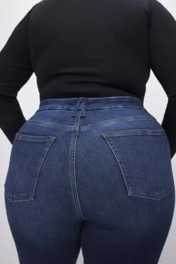 GOOD AMERICAN ALWAYS FITS GOOD CLASSIC BOOTCUT JEANS | INDIGO446 -GOOD AMERICAN STORE 230717 36 GCLBAF478T I446 FALL23 C 0077