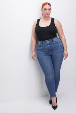 GOOD AMERICAN GOOD WAIST SKINNY COMPRESSION JEANS | INDIGO312 -GOOD AMERICAN STORE 230823 33 GW014TP I312 FALL23 C 0013 b1b5b3a1 7fd9 42d9 bd17 69544c720c5b