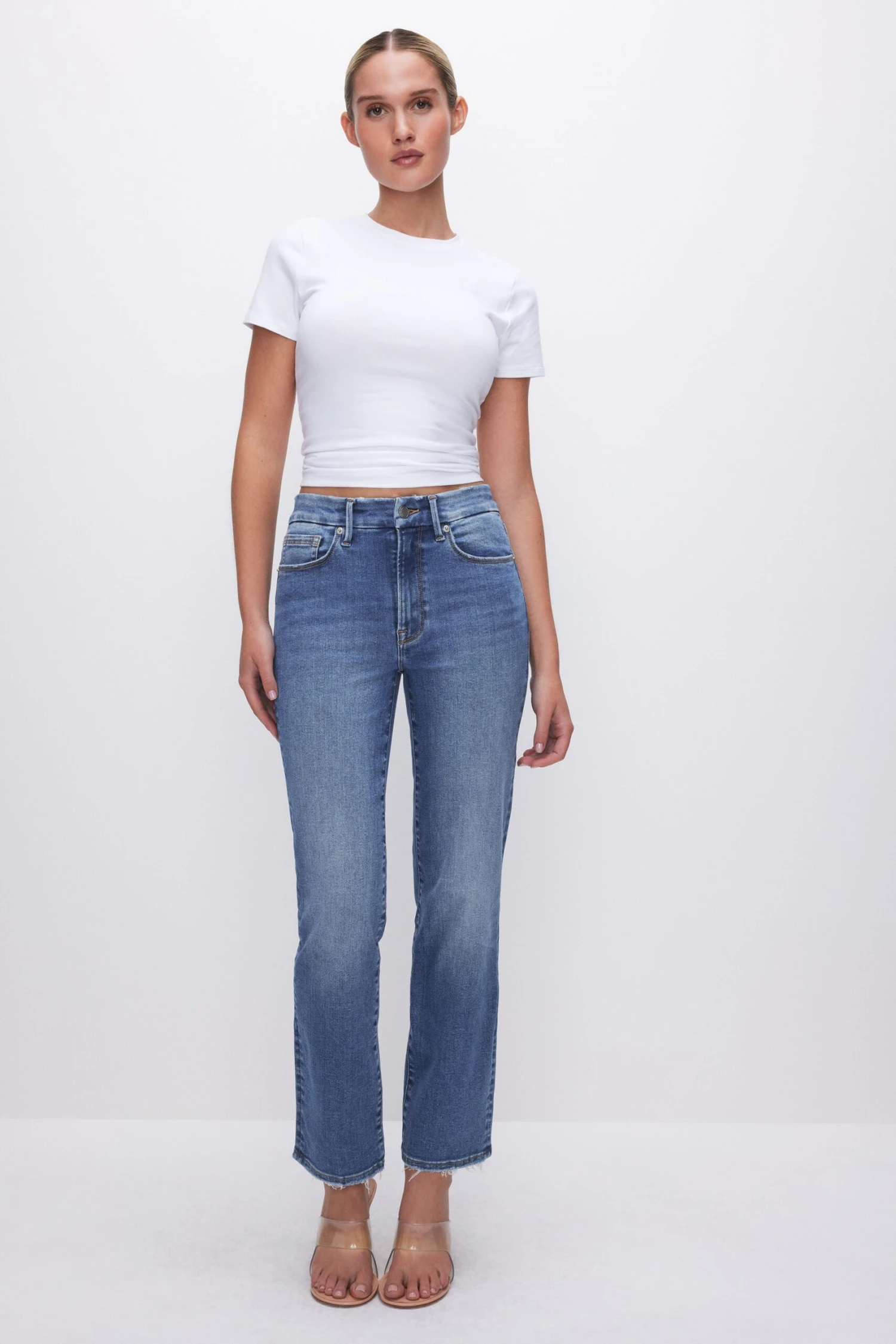 GOOD AMERICAN ALWAYS FITS GOOD LEGS STRAIGHT JEANS | INDIGO316 3 GOOD AMERICAN ALWAYS FITS GOOD LEGS STRAIGHT JEANS | INDIGO316