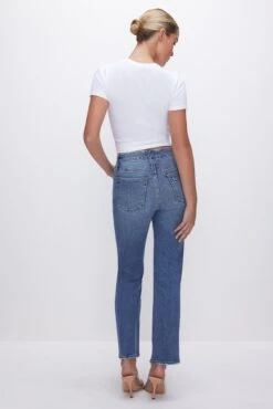 GOOD AMERICAN ALWAYS FITS GOOD LEGS STRAIGHT JEANS | INDIGO316 22 GOOD AMERICAN ALWAYS FITS GOOD LEGS STRAIGHT JEANS | INDIGO316 -GOOD AMERICAN STORE 230926 29 GLAF478T I316 CORERESHOOT A 2941