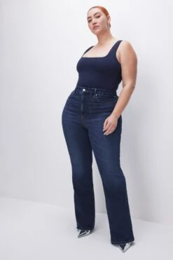 SOFT-TECH GOOD CLASSIC BOOTCUT JEANS | INDIGO572 -GOOD AMERICAN STORE 231107 01 GCLB960T I572 H23 C 0027