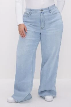 GOOD AMERICAN GOOD SKATE WIDE LEG JEANS | INDIGO634 20 GOOD AMERICAN GOOD SKATE WIDE LEG JEANS | INDIGO634 -GOOD AMERICAN STORE 231107 32 GSKT802T I634 SP24 C 0045