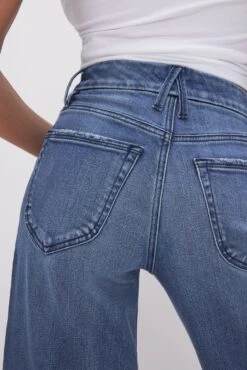 GOOD AMERICAN GOOD WAIST CROPPED PALAZZO JEANS | INDIGO338 15 GOOD AMERICAN GOOD WAIST CROPPED PALAZZO JEANS | INDIGO338 -GOOD AMERICAN STORE 231114 29 GWPC802T I338 SP24 A 0046