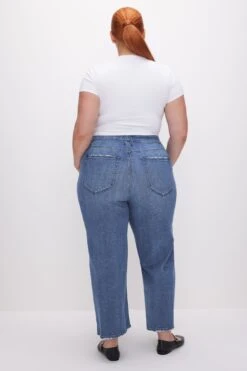 GOOD AMERICAN GOOD WAIST CROPPED PALAZZO JEANS | INDIGO338 20 GOOD AMERICAN GOOD WAIST CROPPED PALAZZO JEANS | INDIGO338 -GOOD AMERICAN STORE 231115 15 GWPC802T I338 SP24 C 0057
