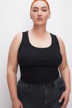 MICRO RIB TANK TOP | BLACK001 16 MICRO RIB TANK TOP | BLACK001 -GOOD AMERICAN STORE 231115 34 GT0281V K001 SP24 C 0024