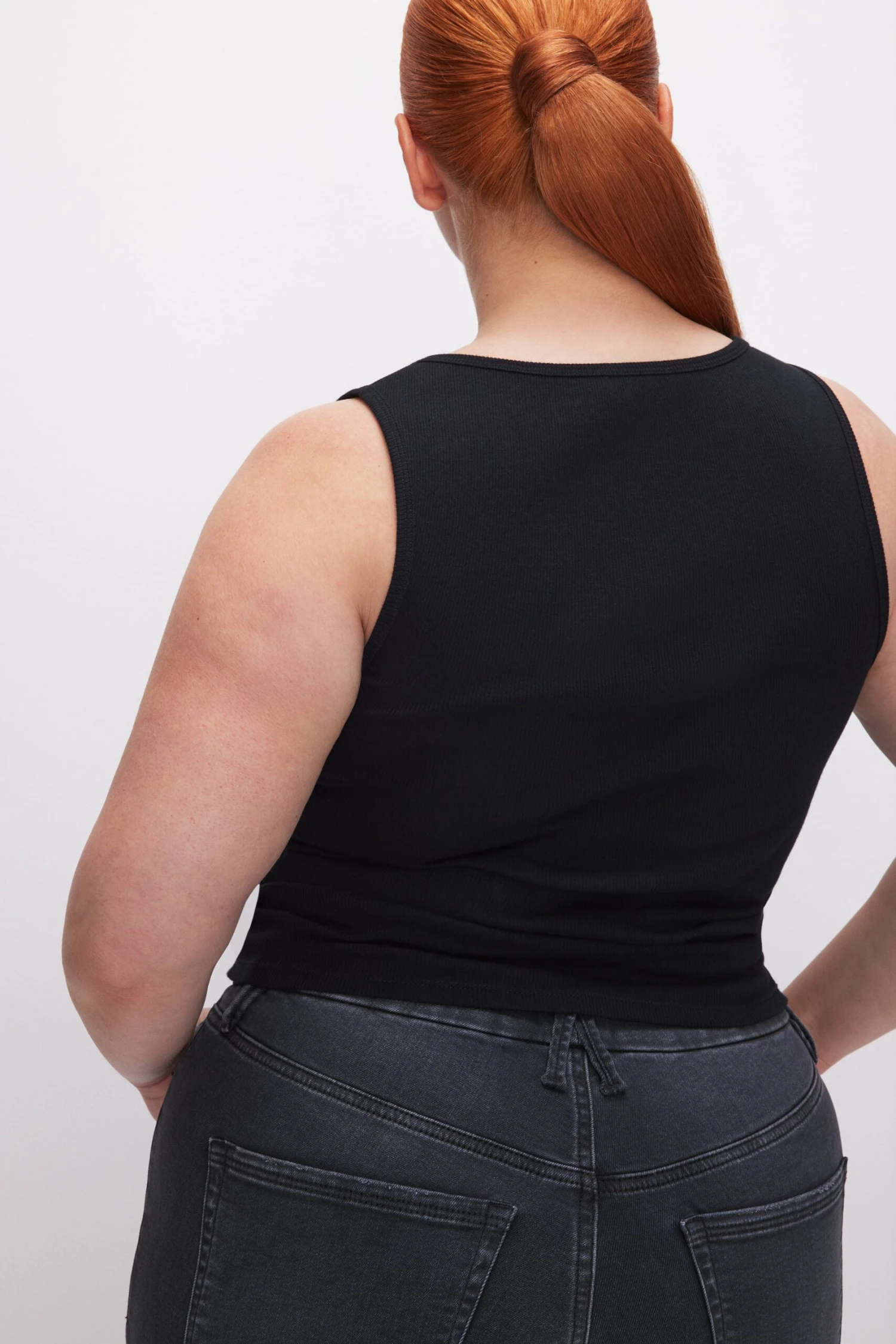 MICRO RIB TANK TOP | BLACK001 10 MICRO RIB TANK TOP | BLACK001 - Image 8