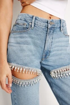 GOOD AMERICAN GOOD ICON STRAIGHT DIAMOND JEANS | INDIGO357 10 GOOD AMERICAN GOOD ICON STRAIGHT DIAMOND JEANS | INDIGO357 -GOOD AMERICAN STORE 240509 02 GFD150 I357 SUM24 A 0063 43b477d9 080a 4421 9442 fe9781e67a82