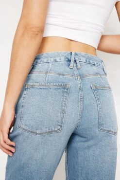 GOOD AMERICAN GOOD ICON STRAIGHT DIAMOND JEANS | INDIGO357 15 GOOD AMERICAN GOOD ICON STRAIGHT DIAMOND JEANS | INDIGO357 -GOOD AMERICAN STORE 240509 02 GFD150 I357 SUM24 A 0126