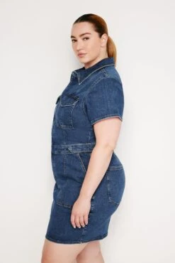 FIT FOR SUCCESS MINI DRESS | INDIGO594 -GOOD AMERICAN STORE 240522 34 GFFSMI478 I594 SUM24 C 0041