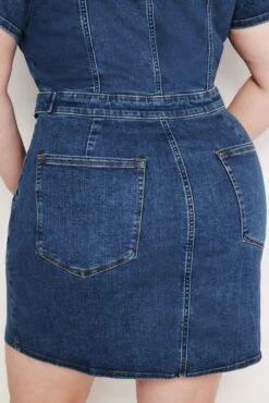 FIT FOR SUCCESS MINI DRESS | INDIGO594 -GOOD AMERICAN STORE 240522 34 GFFSMI478 I594 SUM24 C 0065