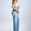 GOOD AMERICAN THE KHLOÉ JEAN LONG | INDIGO714 -GOOD AMERICAN STORE 240529 GOODAMERICAN CAMPAIGN KHLOE EVERGREEN 2674x4000 c39e411c 976e 4e69 90e8 2f25cb02d58d