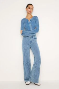 GOOD AMERICAN JEANIUS FITTED HENLEY | INDIGO586 -GOOD AMERICAN STORE 240625 34 GT0369VN I586 FALL24 A 0005