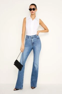 GOOD AMERICAN SOFT-TECH GOOD CLASSIC SLIM BOOTCUT JEANS | INDIGO627 15 GOOD AMERICAN SOFT-TECH GOOD CLASSIC SLIM BOOTCUT JEANS | INDIGO627 -GOOD AMERICAN STORE 240625 47 GCLBDV220T I627 FALL24 A 0004 723577d9 2ea1 4c63 a3b0 e95bc7e092bf