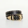 GOOD AMERICAN WIDE STUDDED WESTERN BELT | BLACK001