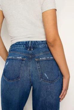 GOOD AMERICAN GOOD SKATE WIDE LEG JEANS | INDIGO713 -GOOD AMERICAN STORE 240801 17 GSKT062T I713 FALL24 B 0105