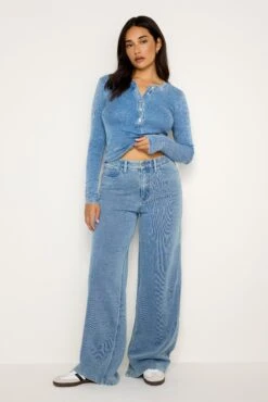 GOOD AMERICAN JEANIUS FITTED HENLEY | INDIGO586 -GOOD AMERICAN STORE 240801 27 GT0369VN I586 FALL24 B 0014