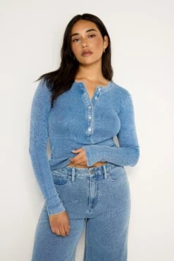 GOOD AMERICAN JEANIUS FITTED HENLEY | INDIGO586 -GOOD AMERICAN STORE 240801 27 GT0369VN I586 FALL24 B 0022