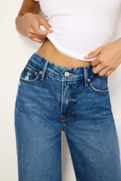 GOOD AMERICAN GOOD SKATE WIDE LEG JEANS | INDIGO713 -GOOD AMERICAN STORE 240815 12 GSKT062T I713 FALL24 A 0388