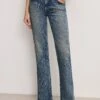 GOOD AMERICAN GOOD COWBOY BOOTCUT JEANS | INDIGO783