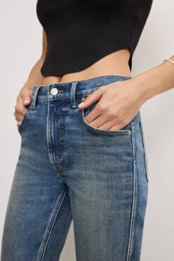 GOOD AMERICAN GOOD COWBOY BOOTCUT JEANS | INDIGO783 -GOOD AMERICAN STORE 241125 10 GCOWB175S I783 A 0123