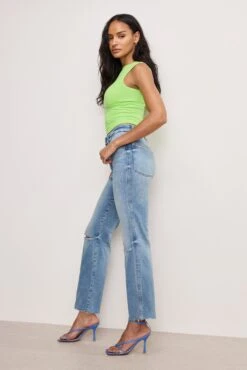 ALWAYS FITS GOOD CURVE STRAIGHT JEANS | INDIGO835 12 ALWAYS FITS GOOD CURVE STRAIGHT JEANS | INDIGO835 -GOOD AMERICAN STORE 241126 06 GCSTAFRH478T I835 A 0103